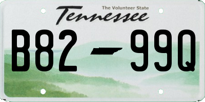 TN license plate B8299Q
