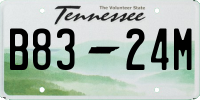 TN license plate B8324M