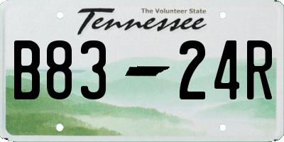 TN license plate B8324R