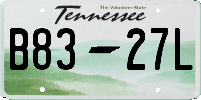 TN license plate B8327L