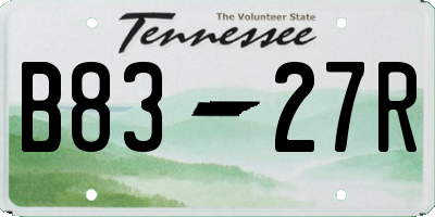 TN license plate B8327R