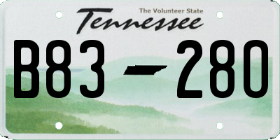 TN license plate B8328O