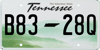 TN license plate B8328Q