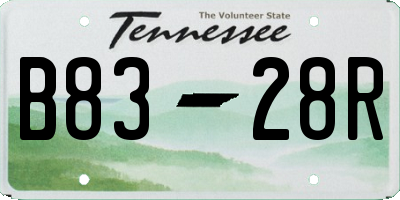 TN license plate B8328R