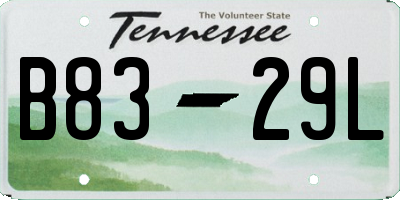 TN license plate B8329L
