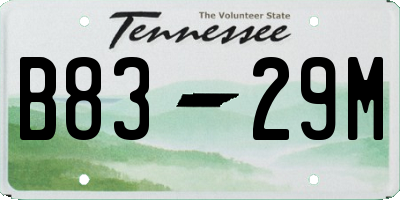 TN license plate B8329M
