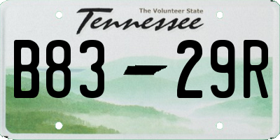 TN license plate B8329R