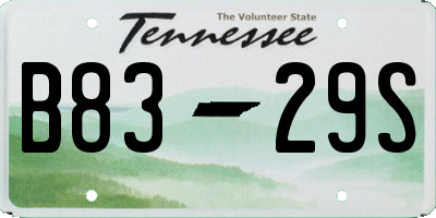 TN license plate B8329S
