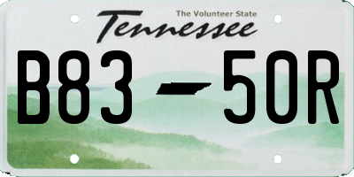 TN license plate B8350R