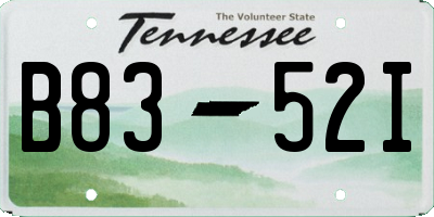 TN license plate B8352I