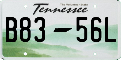 TN license plate B8356L