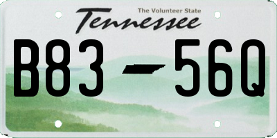 TN license plate B8356Q