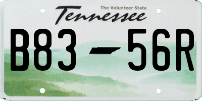 TN license plate B8356R
