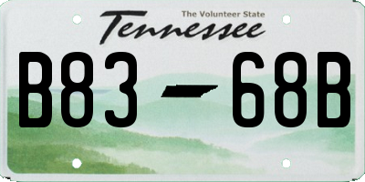 TN license plate B8368B