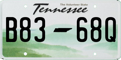 TN license plate B8368Q