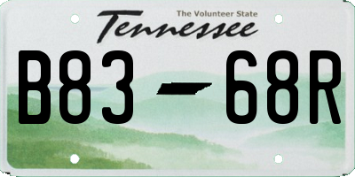 TN license plate B8368R