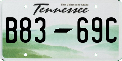 TN license plate B8369C