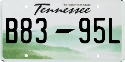 TN license plate B8395L