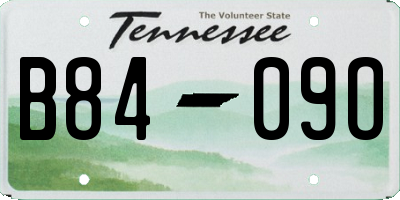 TN license plate B8409O