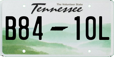 TN license plate B8410L