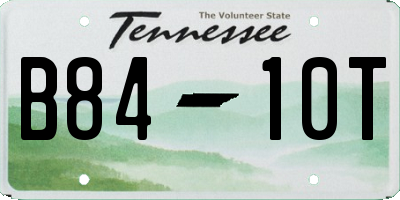 TN license plate B8410T