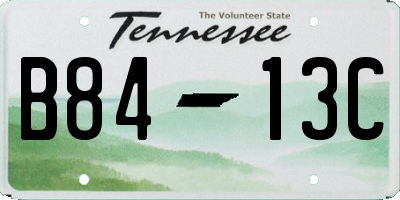 TN license plate B8413C