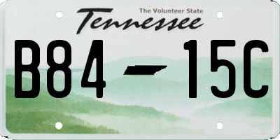 TN license plate B8415C