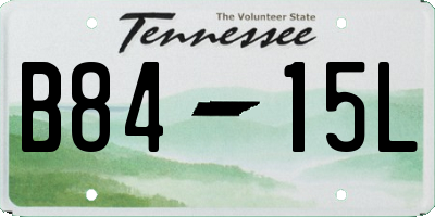 TN license plate B8415L