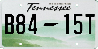TN license plate B8415T