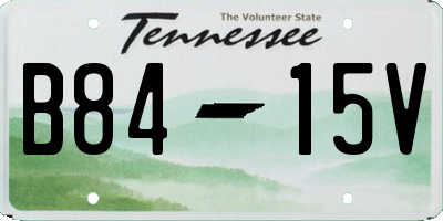 TN license plate B8415V