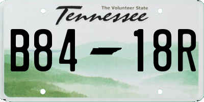 TN license plate B8418R