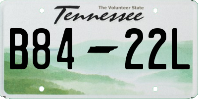 TN license plate B8422L