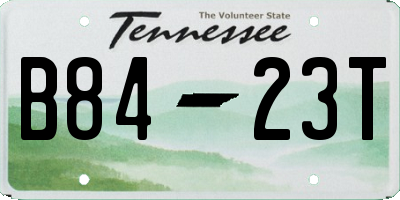 TN license plate B8423T