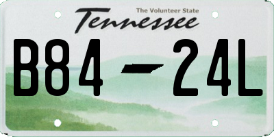 TN license plate B8424L
