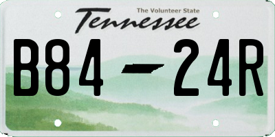 TN license plate B8424R