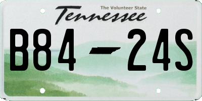 TN license plate B8424S