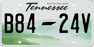 TN license plate B8424V