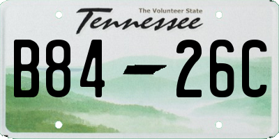 TN license plate B8426C