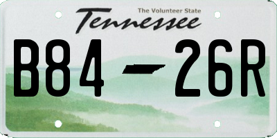 TN license plate B8426R
