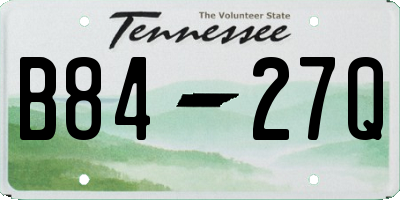TN license plate B8427Q