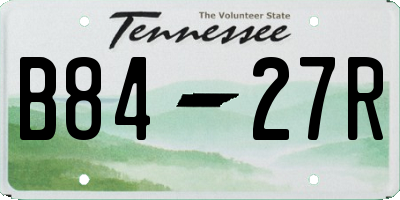 TN license plate B8427R