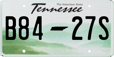 TN license plate B8427S