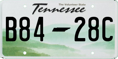 TN license plate B8428C