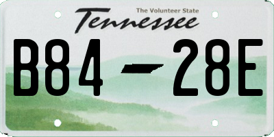 TN license plate B8428E
