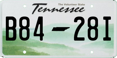 TN license plate B8428I