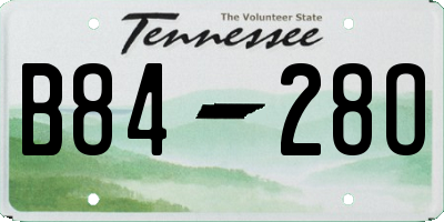 TN license plate B8428O