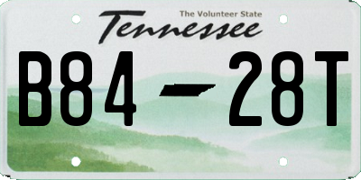 TN license plate B8428T