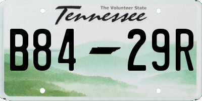 TN license plate B8429R