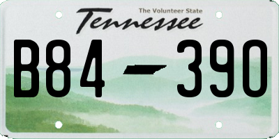 TN license plate B8439O