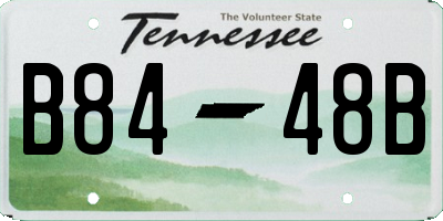TN license plate B8448B